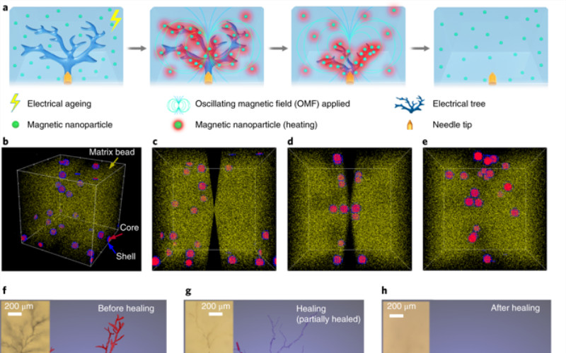 清華大學Nature Nano.:超順磁納米顆粒破解固態絕緣材料的電損傷自修復難題！