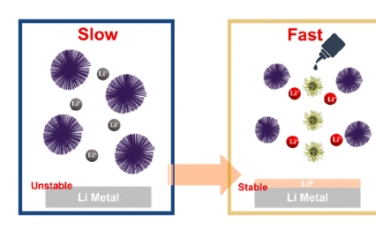 ACS Nano;高氟化碳點的分子工程：穩定固體鋰電池的Li+動力學和界面氟化