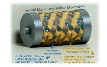 ACS Nano：陀螺液晶作為超穩定鋅電池的準固態電解液