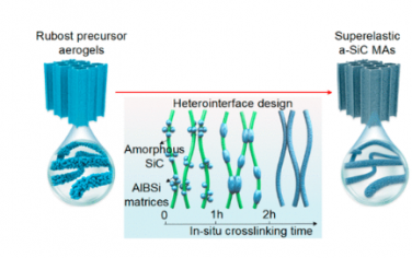 ACS Nano：工程共價(jià)異質(zhì)界面使超彈性非晶碳化硅超氣凝膠成為可能