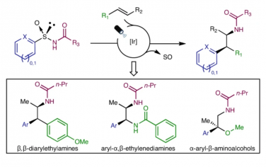 Nature Chemistry：手性芳基亞磺酰胺作為可見光介導的不對稱烯烴氨基芳基化反應的試劑