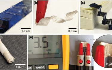 AFM：用于3D有機電子的微米薄納米纖維素箔