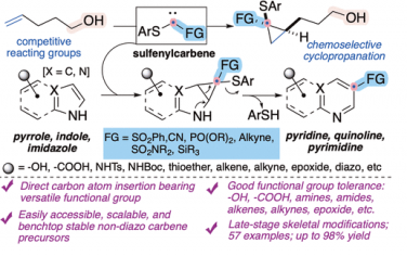 JACS：硫烯卡賓插入碳原子實現后期官能團化