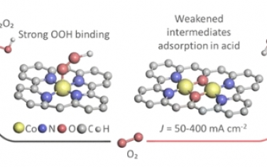 JACS：雙原子鈷位點酸性介質中工業相關電流下增強 H2O2 電合成