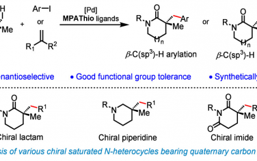 余金權JACS：立體選擇活化內酯β-C(sp3)-H合成手性雜環化合物