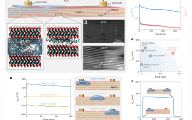 Nature Nanotechnology：二維納米通道中上游質子擴散產生的電能