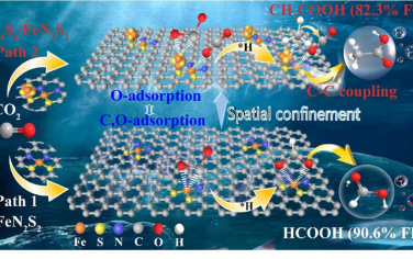 貴州大學(xué)&西安交大JACS：空間限域調(diào)控CO2吸附結(jié)構(gòu)將產(chǎn)物從甲酸變?yōu)橐宜? data-src=