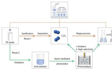 Science Advances：二氧化鈦負(fù)載的原子分散的 Pd 物質(zhì)光催化從塑料廢物中生產(chǎn)乙烯和丙酸